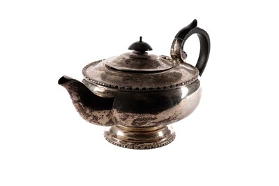 Lot 501 - A silver teapot, by Walker & Hall