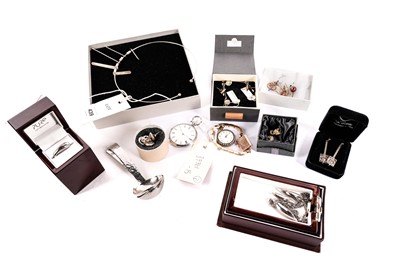 Lot 439 - A collection of watches, silver and costume jewellery