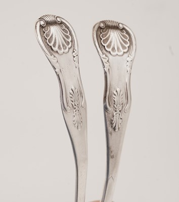 Lot 128 - A pair of toddy ladles by unascribed maker "RI"