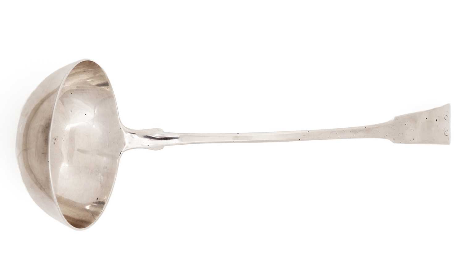 Lot 132 - A soup ladle by maker 