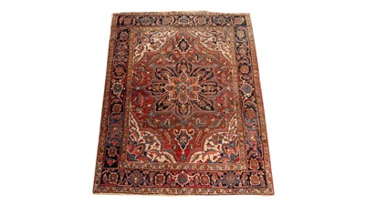 Lot 742 - A Heriz rug