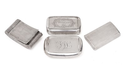 Lot 460 - Four snuff boxes