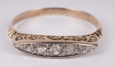 Lot 1132 - Two antique diamond dress rings