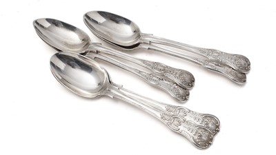 Lot 436 - A set of six dessert spoons