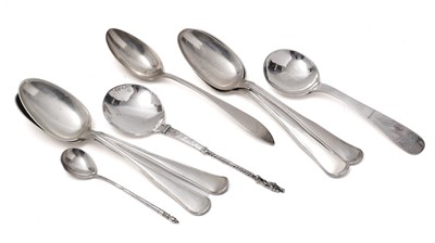 Lot 440 - A selection of continental spoons