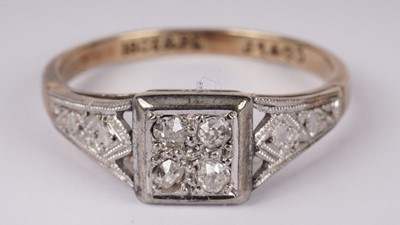 Lot 1146 - Two diamond set rings
