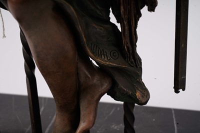 Lot 265 - A bronzed cast resin sculpture