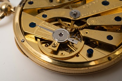 Lot 1067 - E. Bonnet & Fils, Geneve: an 18ct yellow gold cased open faced pocket watch