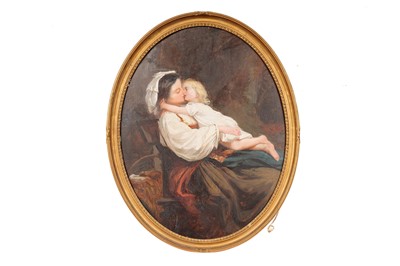 Lot 92 - 19th Century Italian School - Portrait of a Mother and Child | oil