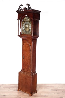 Lot 44 - Patrick Hardie of Morpeth: A George III eight-day oak longcase clock