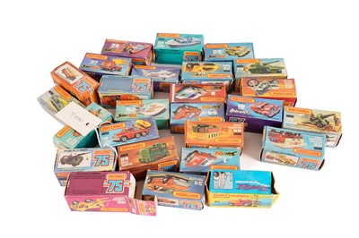 Lot 206 - ﻿A collection of Matchbox 75 and Superfast diecast model vehicles; and Matchbox carrier bag