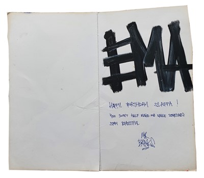 Lot 694 - BANKSY - Heavy Weaponry (Space) | a personalised hand-painted birthday card
