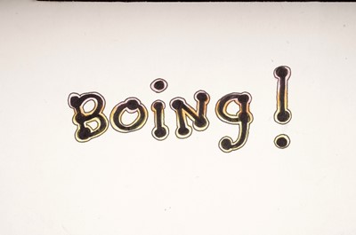Lot 695 - BANKSY - Boing! | a personalised hand-painted birthday card