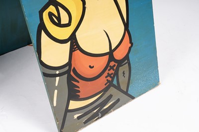 Lot 698 - BANKSY - Special Sauce, Custom Made Corsetry | hand-painted specially designed A-frame
