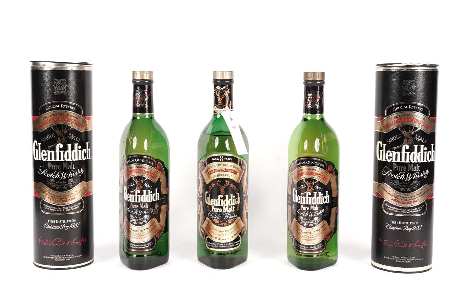 Lot 205 - Three bottles of Glenfiddich Scotch Whisky
