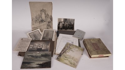 Lot 593 - Studio of Robert Jobling - An Archive of pictures, artist's materials & other personal memorabilia.