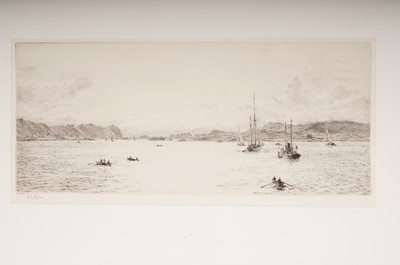 Lot 544 - William Lionel Wyllie - Boats in an Estuary | drypoint