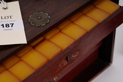 Lot 231 - A 19th Century Mahjong set, with rule book and box