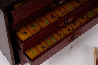 Lot 231 - A 19th Century Mahjong set, with rule book and box