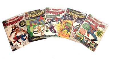 Lot 187 - The Amazing Spider-Man No's. 34-38 by Marvel Comics