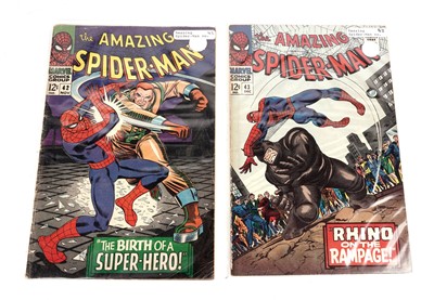 Lot 190 - The Amazing Spider-Man No's. 42 and 43 by Marvel Comics