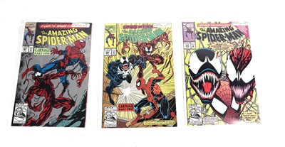 Lot 230 - The Amazing Spider-Man No's. 361, 362 and 363 by Marvel Comics
