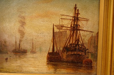 Lot 107 - Bernard Benedict Hemy - North Shields Fish Quay & Ships in Harbour | oil