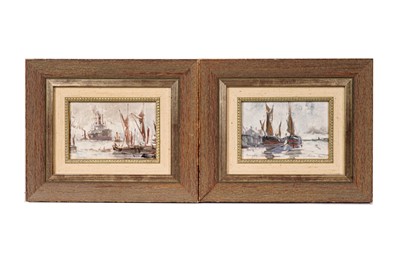 Lot 109 - Peter Knox - Steam Boat & Barges | oil