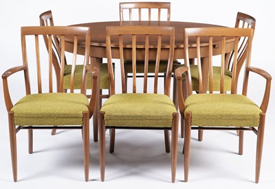 Lot 858 - Greaves and Thomas dining table and chairs.