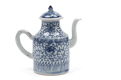 Lot 297 - A Chinese blue and white wine pot