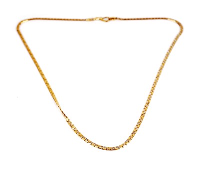 Lot 348 - A yellow gold chain necklace