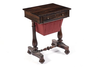 Lot 742 - A mid-19th Century Rosewood work table