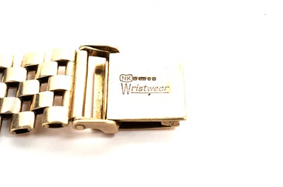 Lot 1038 - Rolex Precision: a 9ct yellow gold cased wristwatch
