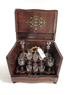 Lot 20 - A 19th Century decanter box/cave à liqueur