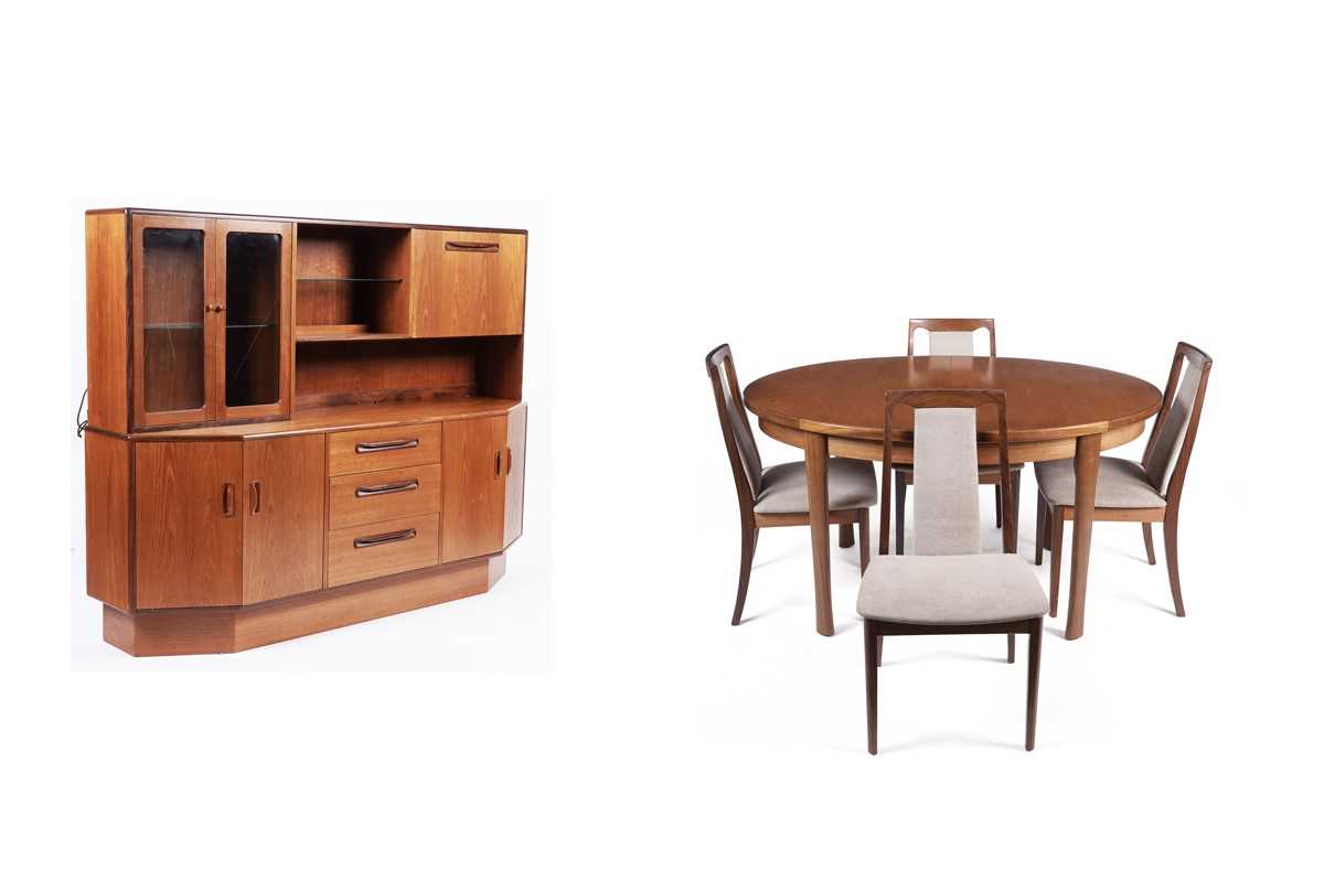 Lot 861 - Victor. B Wilkins: A teak 'Fresco' dining room suite