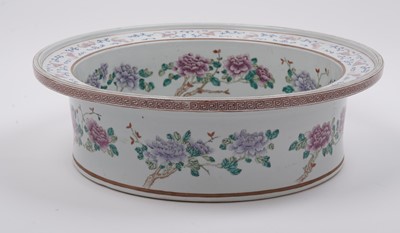 Lot 380 - A Chinese Famille Rose circular basin