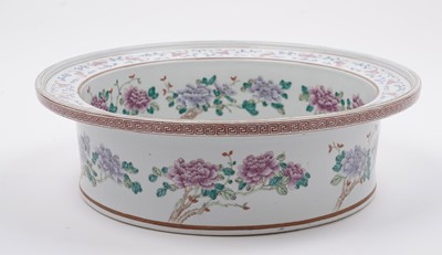 Lot 380 - A Chinese Famille Rose circular basin