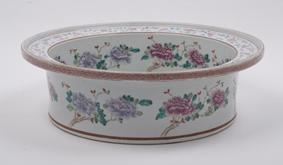 Lot 380 - A Chinese Famille Rose circular basin