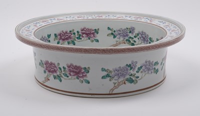 Lot 380 - A Chinese Famille Rose circular basin