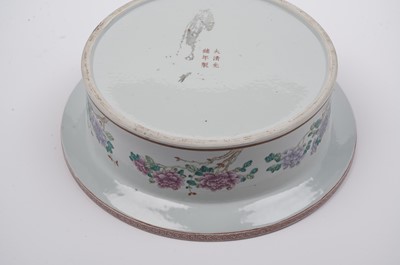 Lot 380 - A Chinese Famille Rose circular basin