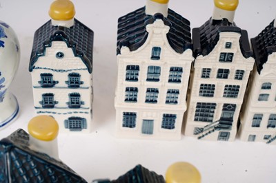 Lot 201 - A selection of KLM delft decorative ceramic house decanters