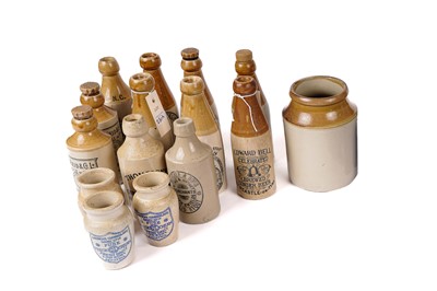Lot 230A - A collection of 19th Century stoneware bottles and jars