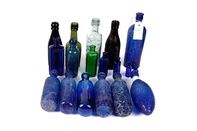 Lot 310 - A collection of 19th Century glass bottles