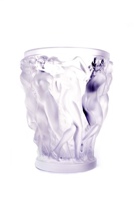 Lot 912 - A Lalique 'Bacchantes' vase boxed