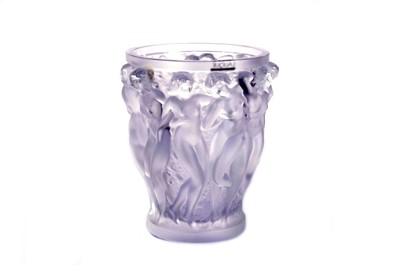 Lot 912 - A Lalique 'Bacchantes' vase boxed