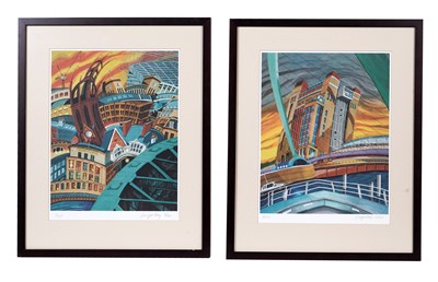 Lot 781 - After George Reay - Monument, City, and Balthic: three views of Newcastle | limited edition prints