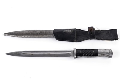 Lot 1018 - A German K98 bayonet, by Clemen & Jung