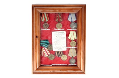 Lot 1063 - A collection of Russian WWII medals