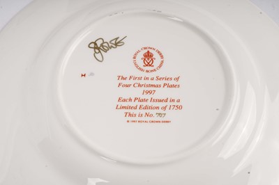 Lot 245 - A collection of Royal Crown Derby limited edition decorative Christmas plates