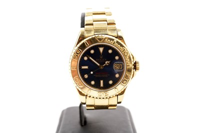 Lot 1039 - Rolex Oyster Perpetual Date Yacht Master: an 18ct yellow gold cased chronometer wristwatch